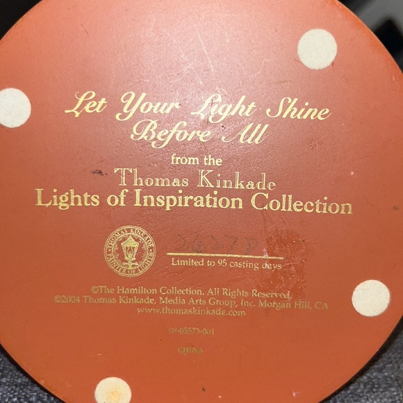 Very limited edition only 95 castings of Thomas Kincaid lights of inspiration’04 - Picture 5 of 8